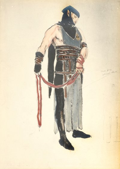 Costume pour le serviteur de la reine dans La Mort de Tintagiles, 1912 - Charles Ricketts