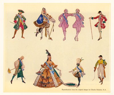 Dessins originaux pour Les Gondoliers - Charles Ricketts