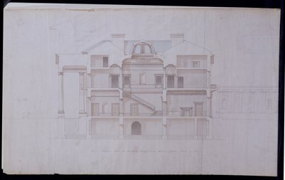 Conceptions pour Lough Crew House, Comté de Meath, Irlande, vers 1825 - Charles Robert Cockerell