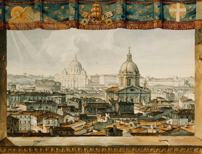 Rome depuis la Trinité des Monts - Charles Robert Cockerell