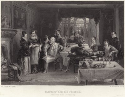Falstaff et ses amis - Charles Robert Leslie