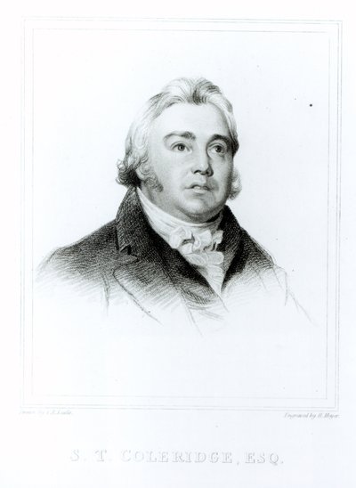 Portrait de Samuel Taylor Coleridge (1772-1834) gravé par Henry Meyer (1782-1847) - Charles Robert Leslie