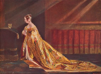 Reine Victoria en robes de couronnement, 1838, 1906 - Charles Robert Leslie