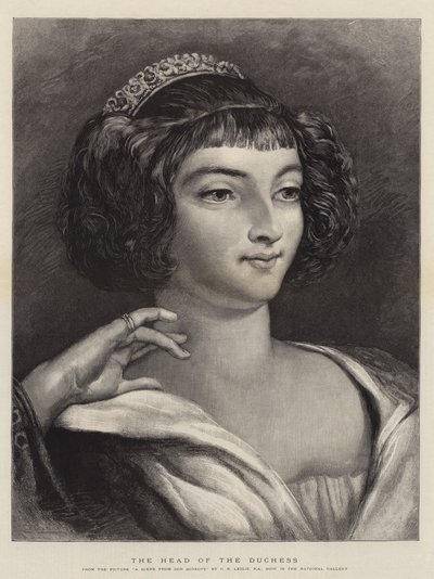 La tête de la duchesse - Charles Robert Leslie