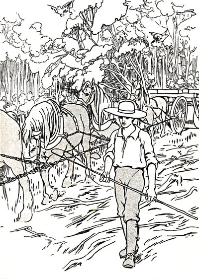Un colon défrichant sa terre, 1912 - Charles Robinson