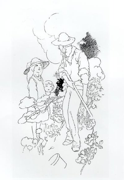 Jardinier au travail - Charles Robinson