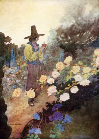 Hans dans son jardin - Charles Robinson