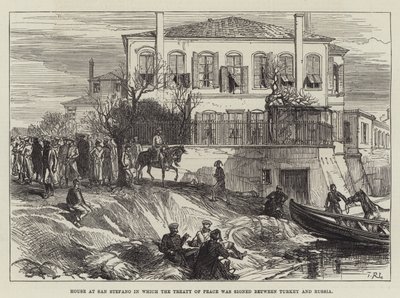 Maison à San Stefano où le traité de paix entre la Turquie et la Russie a été signé - Sir John Charles Robinson
