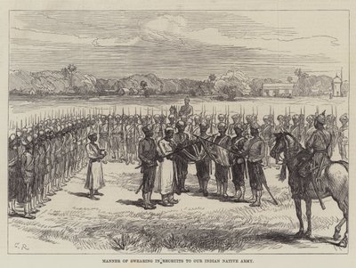 Manière de jurer les recrues de notre armée indigène indienne - Sir John Charles Robinson