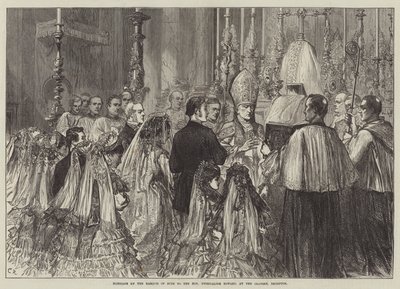 Mariage du marquis de Bute avec l