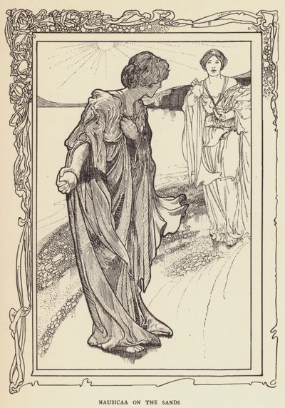 Nausicaa sur le sable - Sir John Charles Robinson
