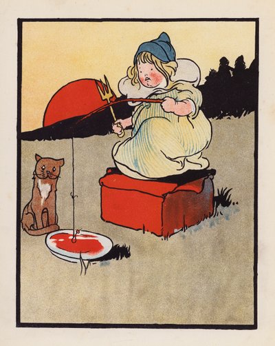 Nonsense : Bébé pêchant dans un plat - Charles Robinson