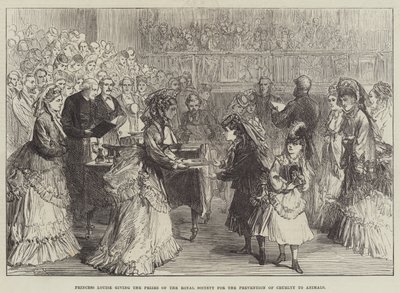 La princesse Louise remettant les prix de la Société royale pour la prévention de la cruauté envers les animaux - Sir John Charles Robinson