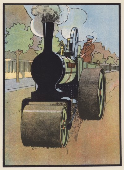 Le rouleau compresseur au travail - Charles Robinson