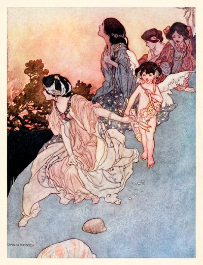 "These lovers cry Oh! Oh! They die!" de "Winter" dans The Songs and Sonnets of William Shakespeare - Charles Robinson