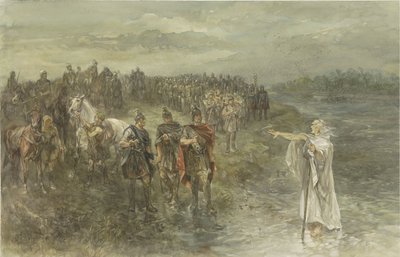 Le général romain Drusus et le devin germanique - Charles Rochussen