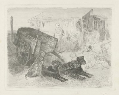 Le chariot à chiens - Charles Rochussen