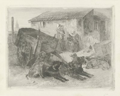 Le chariot à chiens - Charles Rochussen