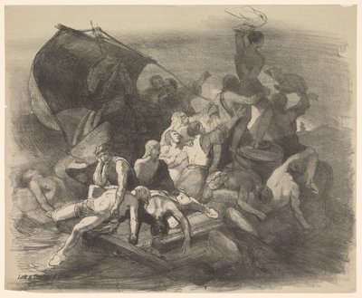 Le naufrage de la Méduse. Scène du drame du même nom - Charles Rochussen