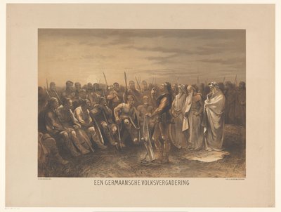 Assemblée populaire germanique (Série de vingt-quatre planches d
