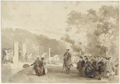 Carrosse du Prince quittant l