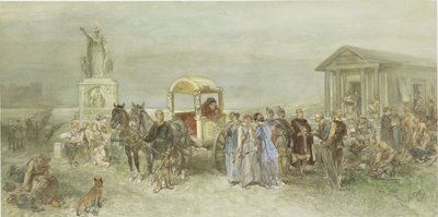 Place du marché avec Romains et Bataves - Charles Rochussen