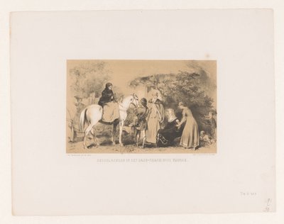 Femme à cheval (Nederlanders in het Saxo-Frankische tijdvak) - Charles Rochussen
