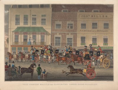 Courriers du West Country au Gloucester Coffee House, Piccadilly - Charles Rosenberg