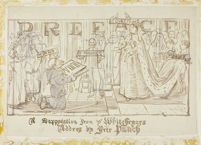 Une députation des Whitefriars - Charles Samuel Keene