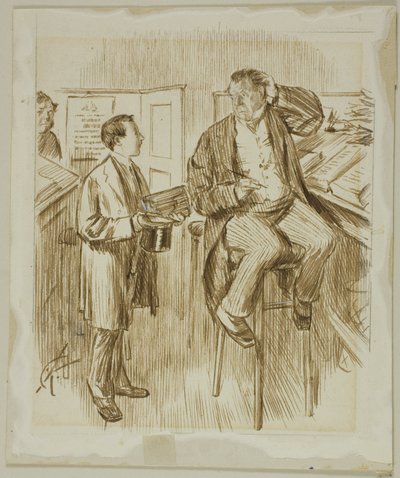 Pour la troisième fois de la demande - Charles Samuel Keene