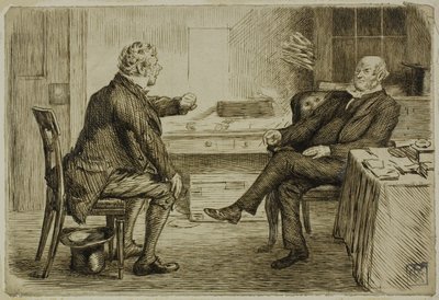Avocat et client - Charles Samuel Keene