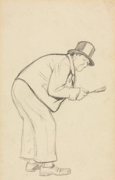 Étude pour "Un Misogyne" - Charles Samuel Keene