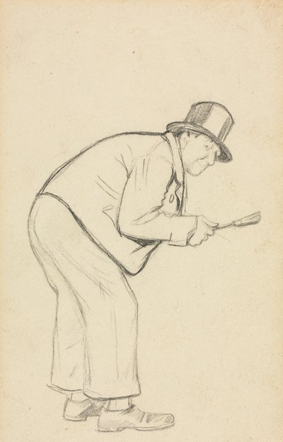 Étude pour Un Misogyne - Charles Samuel Keene