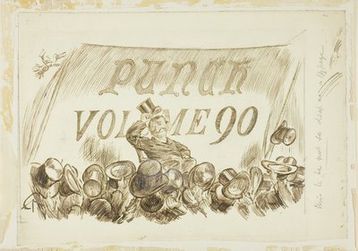 Étude pour Punch, volume 90 - Charles Samuel Keene