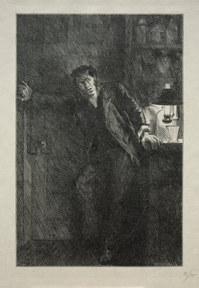 Le Manteau à la doublure de fourrure, 1869 - Charles Samuel Keene