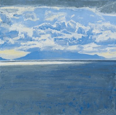 Mer sombre, rhum, 2015 (huile sur toile) - Charles Simpson