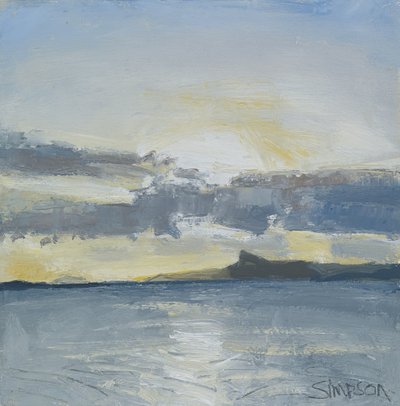 Eigg, 2013 (huile sur toile) - Charles Simpson