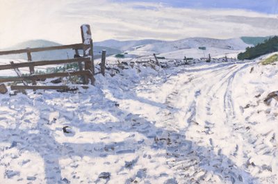 Piste de janvier, 2017 (huile sur toile) - Charles Simpson