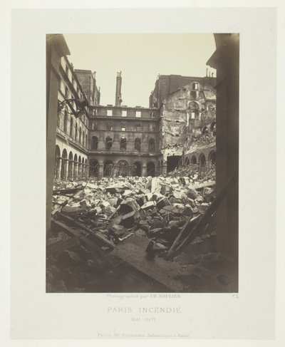 Incendie de Paris (Intérieur du ministère des Finances) - Charles Soulier