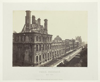 Incendie de Paris (Palais des Tuileries, Pavillon de Marsan) - Charles Soulier