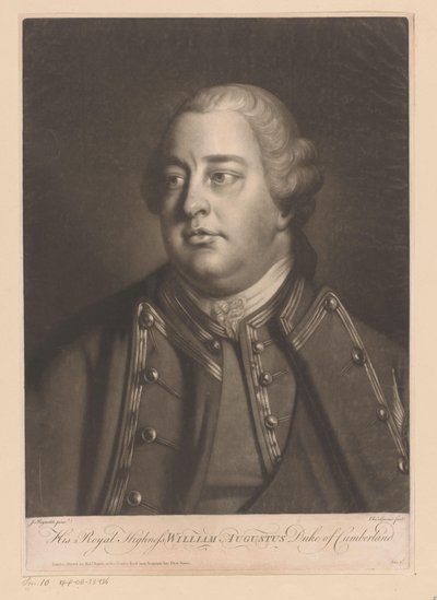 Portrait de Guillaume Auguste de Cumberland - Charles Spooner
