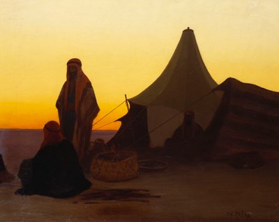Un campement arabe - Charles Theodore Frere