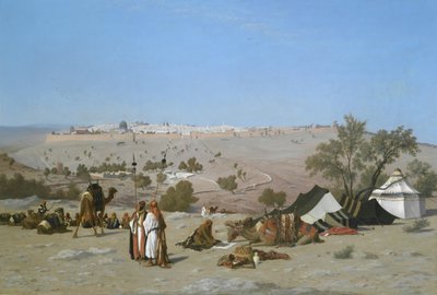 Jérusalem depuis le Mont des Oliviers - Charles Theodore Frere