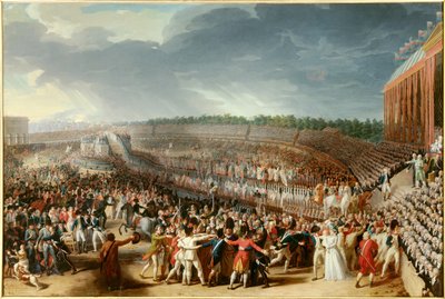 Révolution française : la fête de la Fédération le 14 juillet 1790 au Champ de Mars - Charles Thevenin
