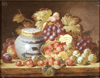 Nature morte avec fruits et pot en gingembre - Charles Thomas Bale