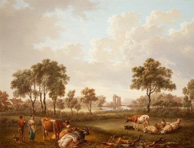 Paysage avec figures, 1812 - Charles Towne