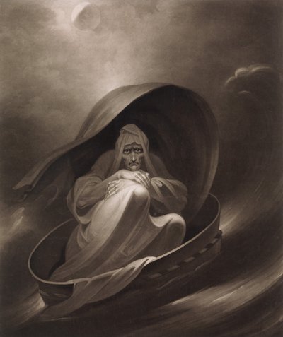 Une sorcière naviguant vers Alep dans un tamis, 1er décembre 1807 - Charles Turner