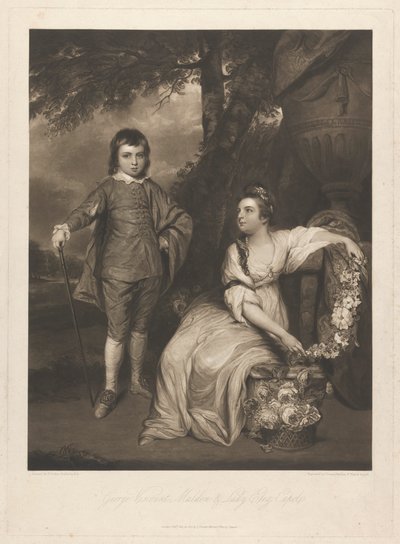 George Vicomte Malden et Lady Elizabeth Capel - Charles Turner