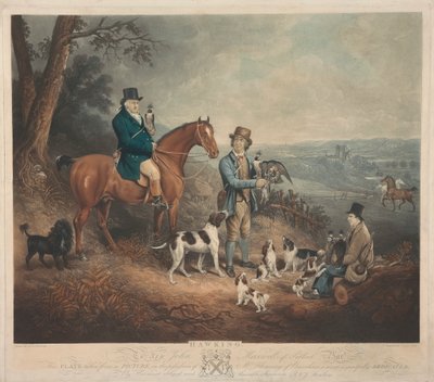 Malcolm Fleming de Barochan 1745-1811. Fauconnerie... - Charles Turner
