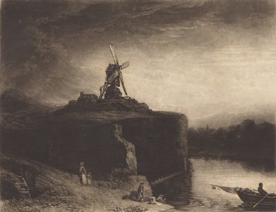 Le moulin, publié en 1823 - Charles Turner